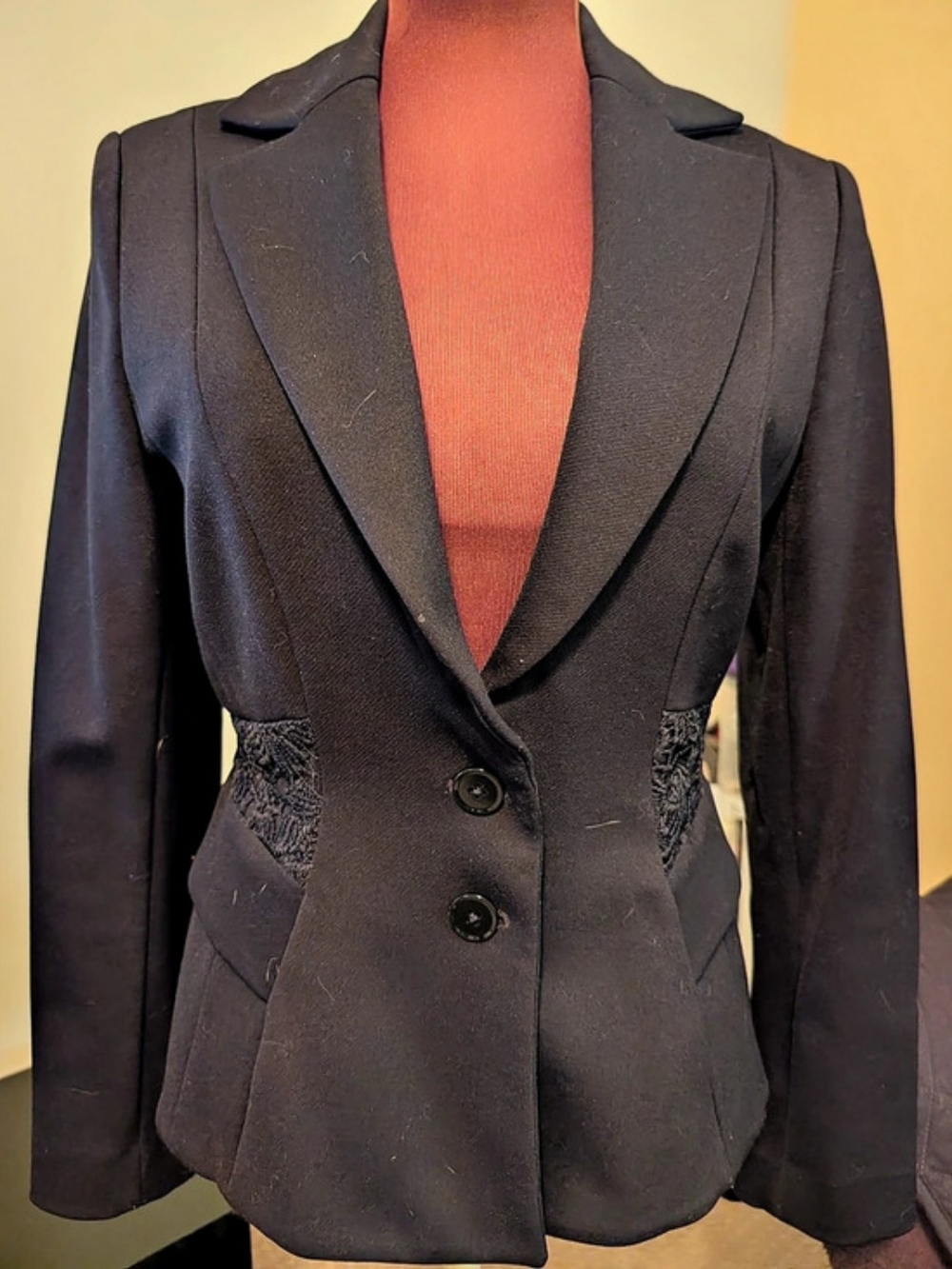 White House Black Market Black Blazer Size 8